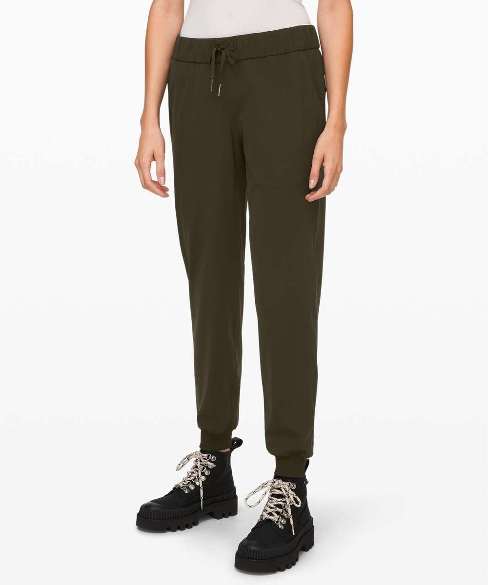 lululemon On The Fly Jogger Pant Dark Olive Green Size 8